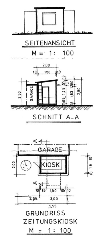 Grundriss Kiosk Stettiner Straße 46