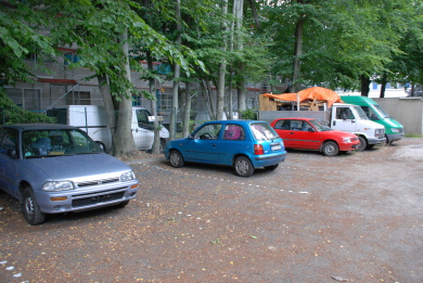 PKW-Stellplatz in der Heidelberger Straße